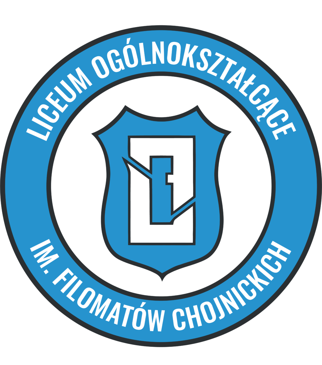 logo liceum imienia Filomatów Chojnickich