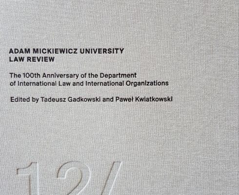 Jubileuszowe wydanie „Adam Mickiewicz University Law Review”