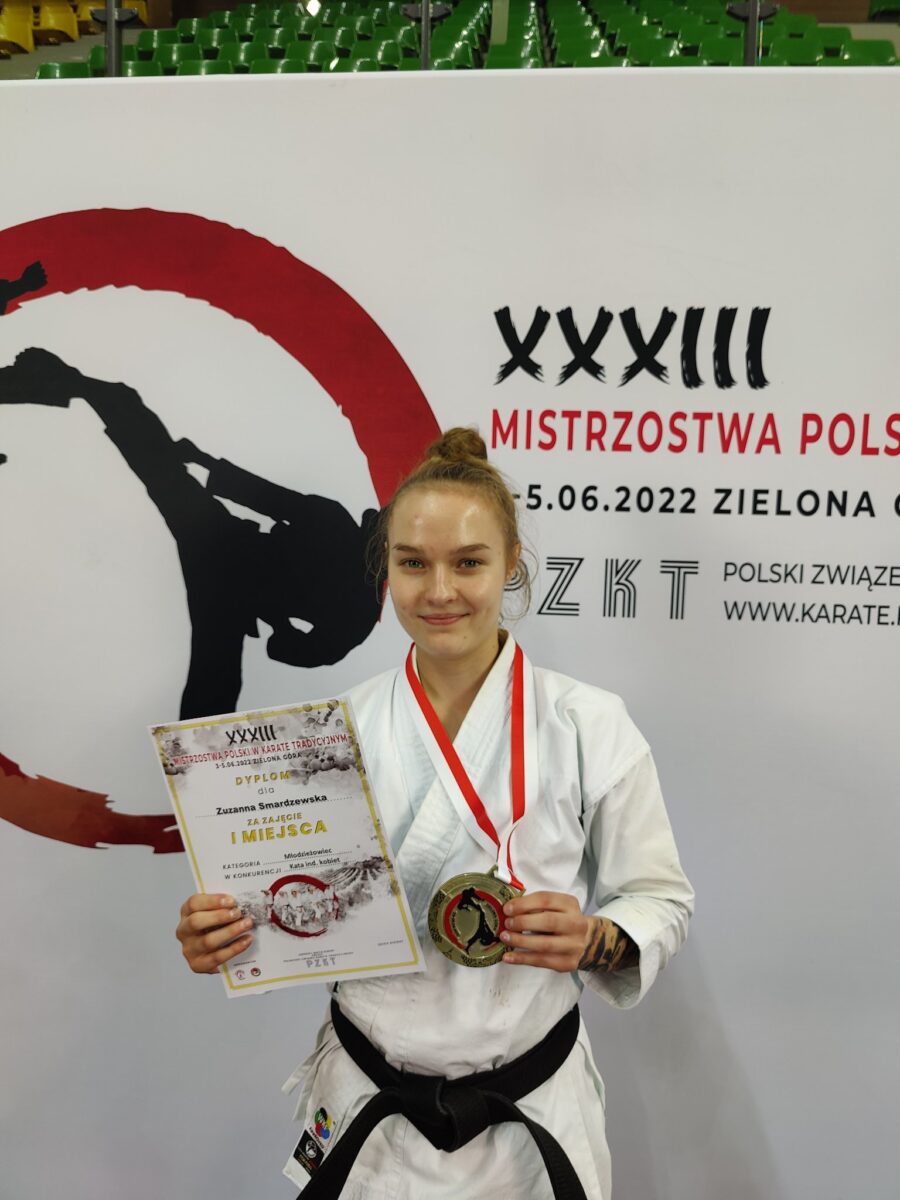 Zuzanna Smardzewska Mistrzynią Polski w karate.