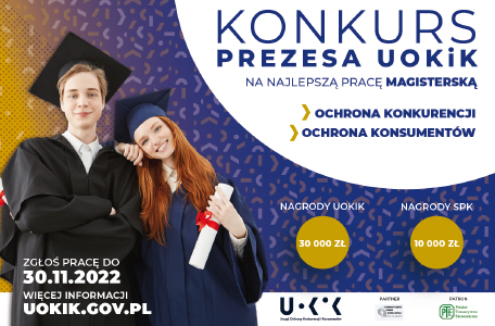 Konkurs Prezesa UOKiK na najlepszą pracę magisterską i doktorską
