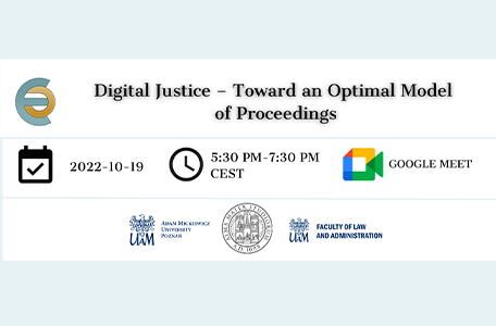 Międzynarodowe seminarium naukowe pt. "Digital Justice - Toward an Optimal Model of Proceedings”