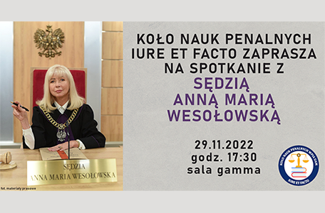 Spotkanie z Sędzią Anną Marią Wesołowską