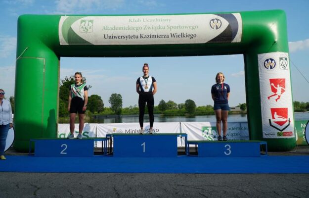 Brązowy medal dla Emilii Kalinowskiej w Akademickich Mistrzostwach Polski w Wioślarstwie