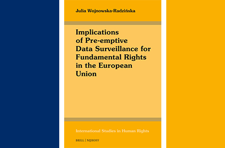 Monografia „Implications of Pre-emptive Data Surveillance for Fundamental Rights in the European Union” dr Julii Wojnowskiej-Radzińskiej