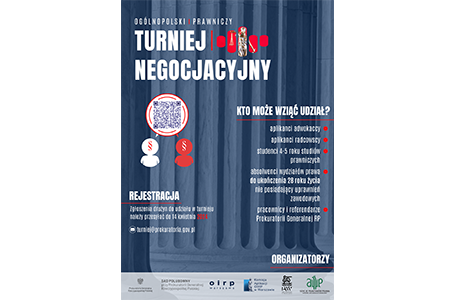 Turniej dla studentów organizowany przez Prokuratorię Generalną wraz z Izbą Adwokacką w Warszawie i Okręgową Izbą Radców Prawnych w Warszawie