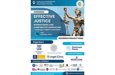 Konferencja pt. „Effective Justice International and Comparative Approaches – Challenges of Digital Transformation”