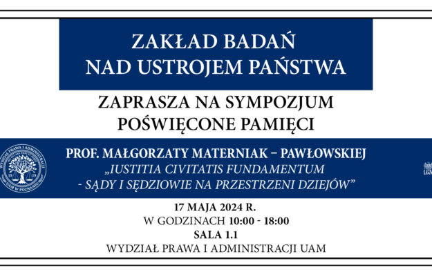 Sympozjum poświęcone pamięci prof. Małgorzaty Materniak – Pawłowskiej (poziom)