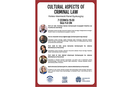 Polsko-niemiecki panel dyskusyjny pt. „Cultural aspects of criminal law”