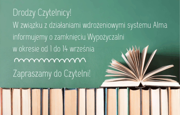 Godziny otwarcia biblioteki