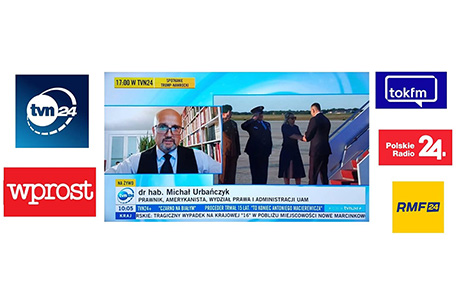 Medialne komentarze prof. Michała Urbańczyka dotyczące wizyty Prezydenta Karola Nawrockiego w USA