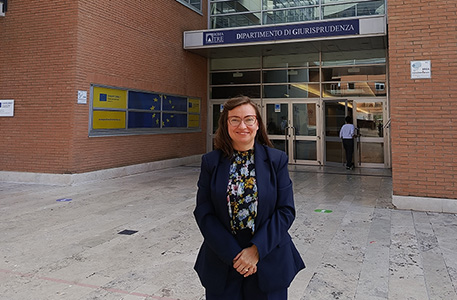 Prof. UAM dr hab. Lucyna Staniszewska na stażu naukowym w Uniwersytecie Roma Tre w Rzymie