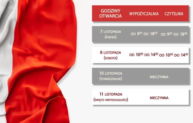 Zmienione godziny otwarcia (Święto Niepodległości)