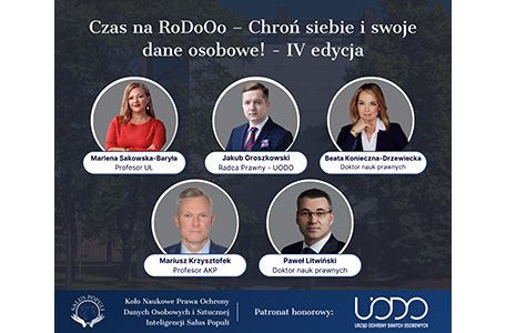 Sztuczna inteligencja, odszkodowania i walka z deepfake’ami – zaproszenie do udziału w IV edycji projektu naukowego „Czas na RoDoOo”