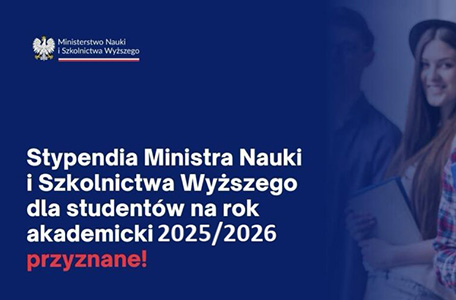 Laureaci stypendium ministra dla studentów za znaczące osiągnięcia na rok akademicki 2025/2026