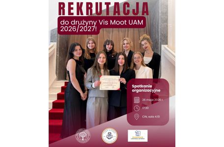 Spotkanie informacyjne dotyczące rekrutacji do drużyny Vis Moot 2026/2027