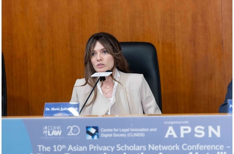 Dr Maria Jędrzejczak na 10th Asian Privacy Scholars Network Conference w Hongkongu